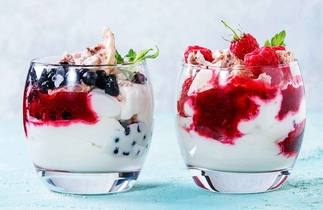 Letní dezert Eton Mess, Malinová louka