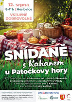 SOBOTU 13. 8. PŘIVÍTEJTE SNÍDANÍ NA ZBÝŠOVSKÉ HALDĚ
