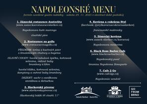Tenkrát ve Slavkově Napoleonské menu